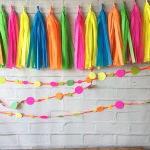Varal de Franjas Tassel Neon Party