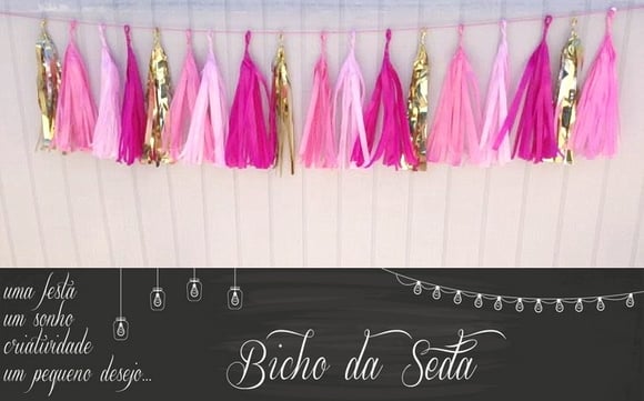 Varal de Franja FESTA LUXO Princesa