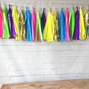 TASSEL Varal de Franjas NEON COLORS Luxo