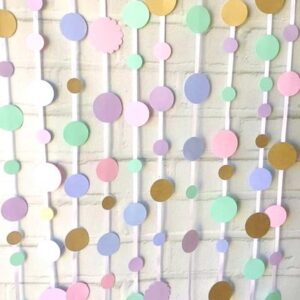 Painel Festa Fitas de Poá Scrap Candy Colors