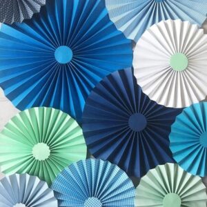 Fioratas Painel Leque DEEP BLUES 10 Glam