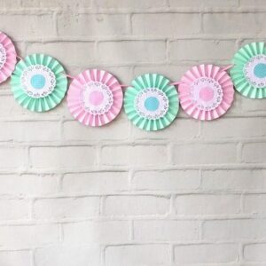Varal de Mini FIORATAS com Renda CANDY COLORS
