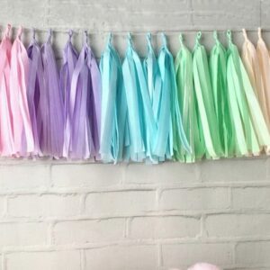 Tassel Arco-íris UNICORNIO Varal de Franjas CANDY