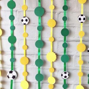Fitas de POÁS Papel Scrap BRASIL Verde e Amarelo Futebol
