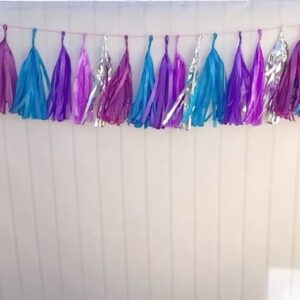 Varal de Franja Decoração Cor dos Anjos