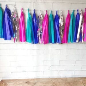 Tassel Garland Franjas COLORS Tiffany e Pink