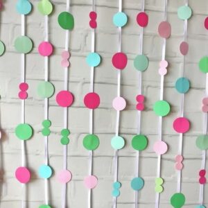 Fitas de Poás Papel Cores Scrap Tropical Rosa e Verde