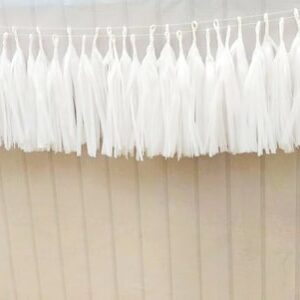 Franjas Tassel Luxo Branco Reveillon