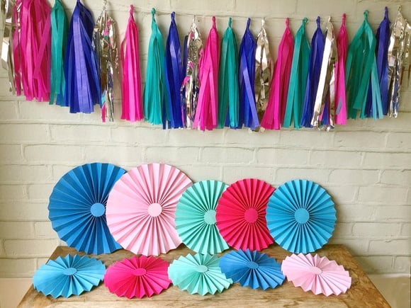 SUPER Kit Fioratas e Varal LUXO Tiffany e Pink
