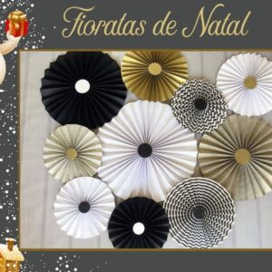 Conjunto Fioratas Painel LUXO NATAL REVEILLON