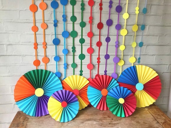 SUPER Kit Fioratas e Fitas de Poás COLOR MIX LUXO Arco-Íris