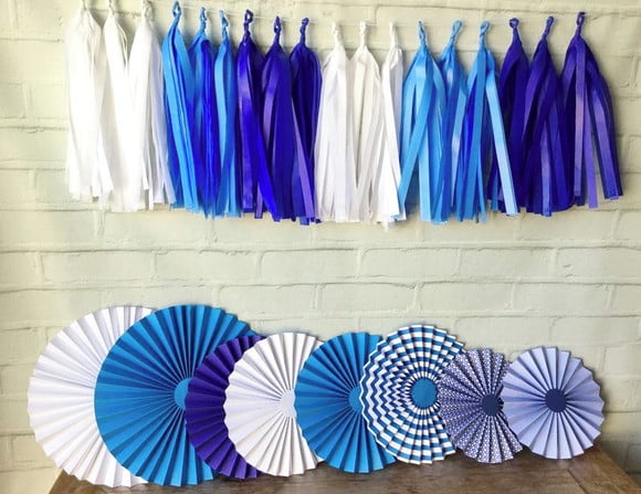 SUPER Kit Fioratas e Varal MUNDO AZUL LUXO Promoção