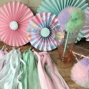 SUPER Kit Fioratas Varal LUXO e Tules UNICORNIO Nuvenzinha