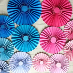 Conjunto Fioratas Painel LUXO Azul e Rosa REVELAÇÃO