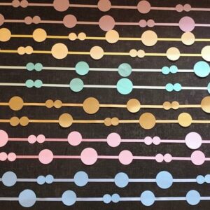 Kit Fitas de POÁS Papel Cores Scrap CANDY GOLD GLAM 12