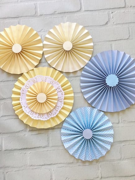 Conjunto Fioratas Painel LUXO CANDY Azul e Amarelo