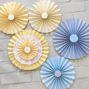 Conjunto Fioratas Painel LUXO CANDY Azul e Amarelo