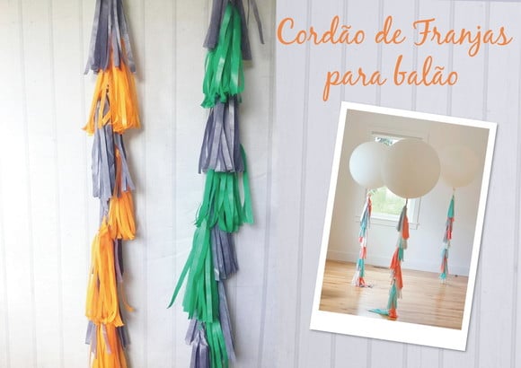 Cordão de Franja para balão LUXO Color