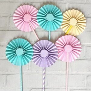 Candy Fioratas no Canudo Americano Decoração Mesa