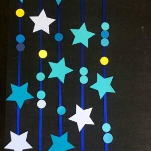 Painel de ESTRELAS e POÁS Cortina Scrap