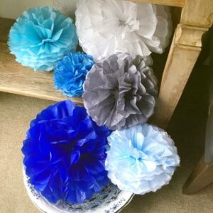 Pompom Seda DECORAÇÃO FESTA Luxo