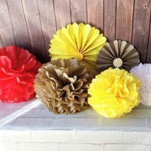 Pompons e Fioratas FESTA Dourado Outono