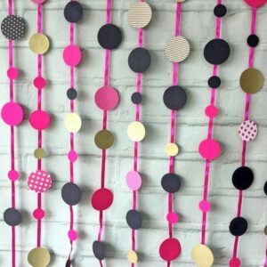 Fitas de Poás Scrap Pink e Preto Gold Luxo