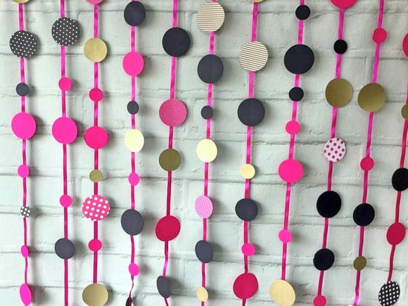 Fitas de Poás Scrap Pink e Preto Gold Luxo
