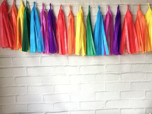 ARCO-IRIS Varal de Franjas Cores NOW UNITED