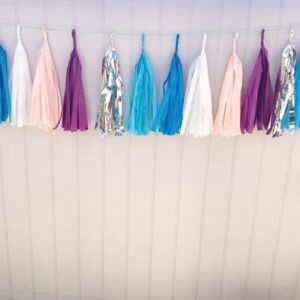 Varal de Franjas Decoração FROZEN Party