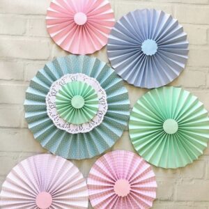 Conjunto Fioratas Painel LUXO CANDY Azul Rosa e Verde