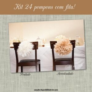 Conjunto Pompons com Fita PARTY LUXO