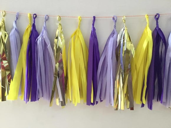 Varal Franjas Decoração Princesa Sofia 2