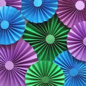 Conjunto Fioratas Painel LUXO GLAM Roxo Azul Verde 9
