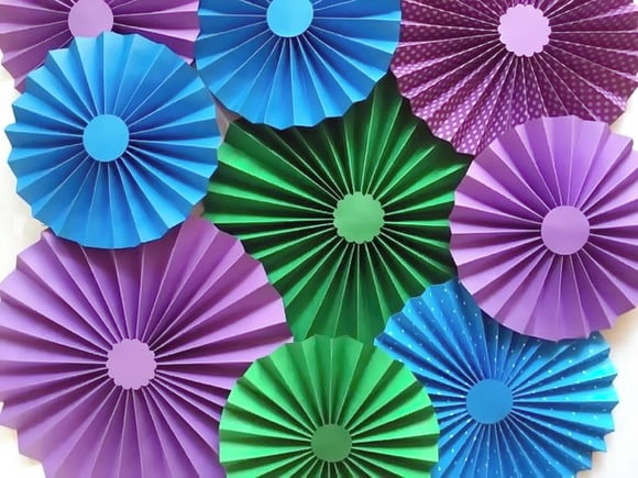 Conjunto Fioratas Painel LUXO GLAM Roxo Azul Verde 9