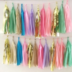 Mini Tassel Garland Franjas Candy Color