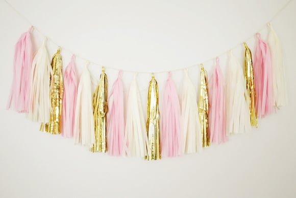 Varal de Franjas Decoração Menina LUXO