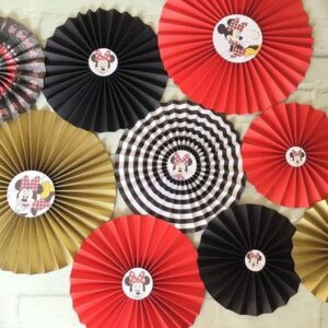 Painel MINNIE Vermelha e Dourada LUXO GLAM 9