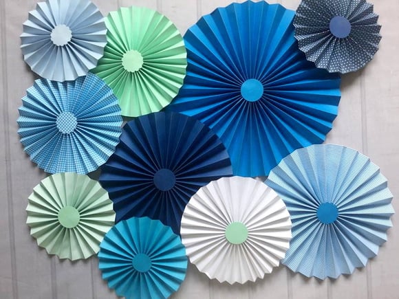 Fioratas Painel Leque DEEP BLUES 10 Glam - Imagem 2