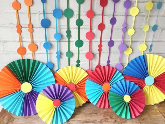 SUPER Kit Fioratas e Fitas de Poás COLOR MIX LUXO Arco-Íris - Imagem 2