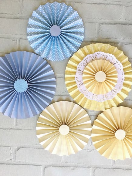 Conjunto Fioratas Painel LUXO CANDY Azul e Amarelo - Imagem 2