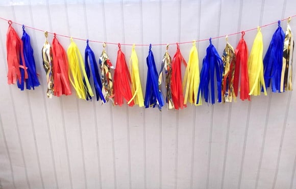 Varal Franja Decoração CIRCO - Imagem 2