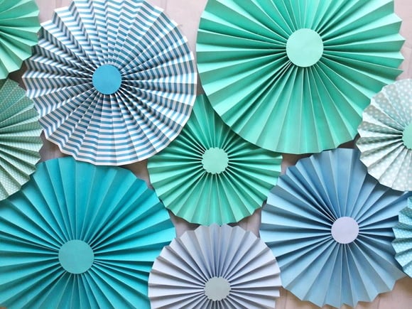 Fioratas Painel Leque Acqua e Blue 10 Flow - Imagem 2