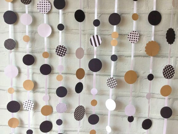 Fitas de POÁS Papel Cores Scrap Preto e Branco Craft Dourado - Imagem 3