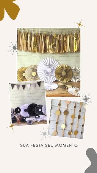 Varal de Franjas Tassel AMARELO GOLD LUXO - Imagem 3
