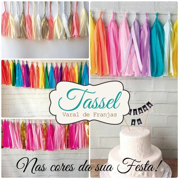 Cordão de Franjas Tassel Festa Craft Luxo Mini - Imagem 3