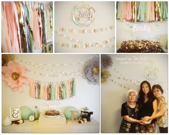 Varal de Franjas Decoração PASTEL COLORS - Imagem 3
