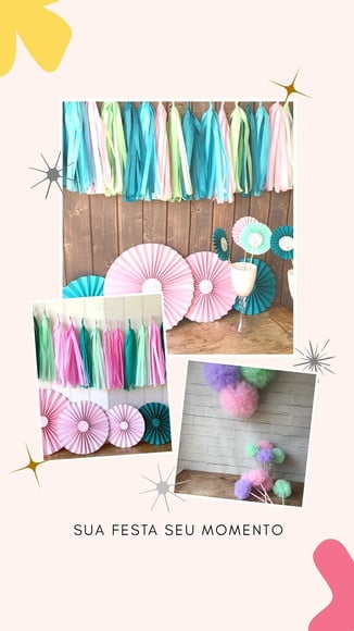 Varal de Franjas DOCE CANDY Colors - Imagem 4